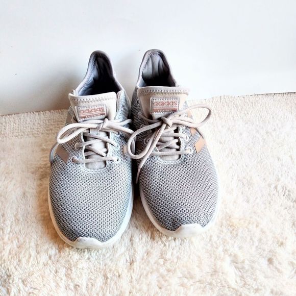 Adidas  Women's CF QT Flex Running Shoes Gray Size 7 - Picture 2 of 7